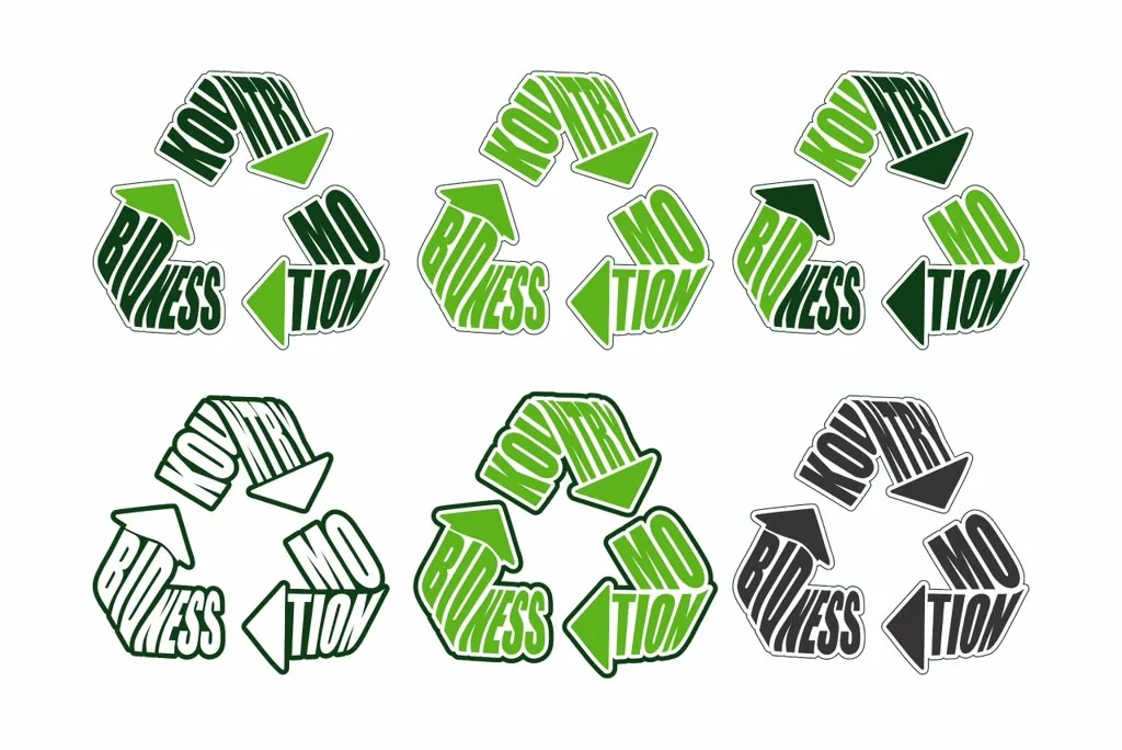 Final Lap graphic design — Bioness Motion recycle logo variations